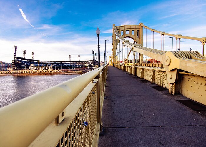 Pittsburgh Greeting Card featuring the photograph Pittsburgh Wide Bridge by Paul Scolieri