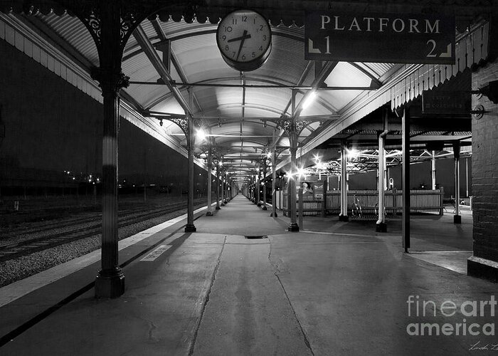 Architecture Greeting Card featuring the photograph Platform 1 by Linda Lees