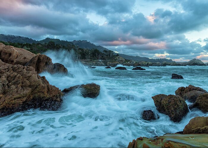 Landscape Greeting Card featuring the photograph Point Lobos Coastline by Jonathan Nguyen