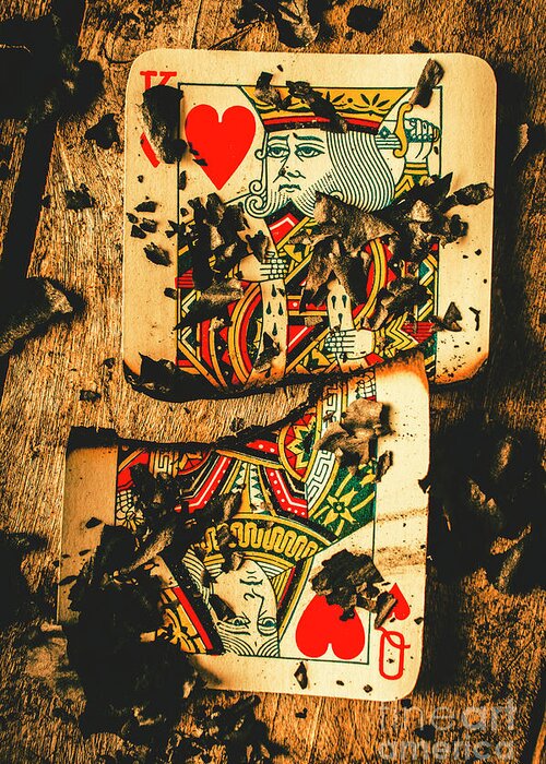 King Greeting Card featuring the photograph Poker war revolt by Jorgo Photography
