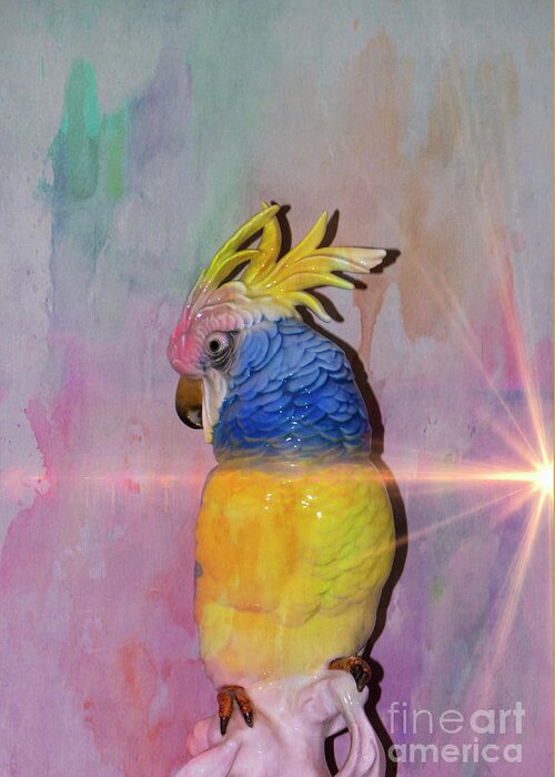 Parrot Greeting Card featuring the photograph Polly Wanna Cracker... NOW by Al Bourassa