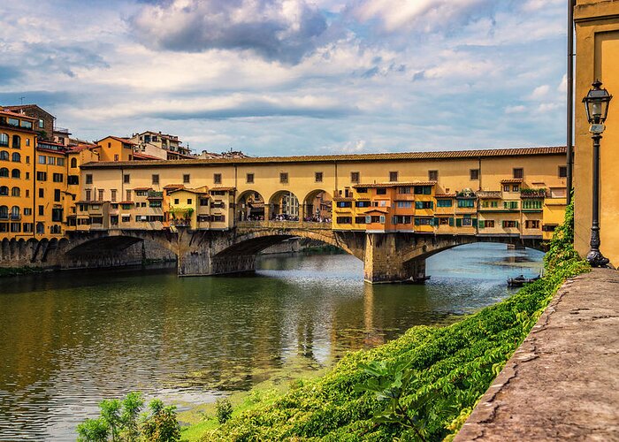 Ponte Vecchio Greeting Card featuring the photograph Ponte Vecchio Florence Italy 7K_DSC2439_09152017 by Greg Kluempers