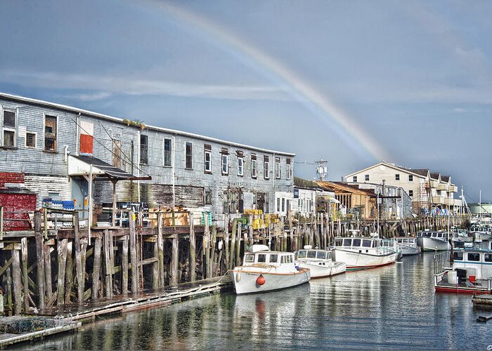 Architecture Greeting Card featuring the photograph Port Rainbow by Richard Bean