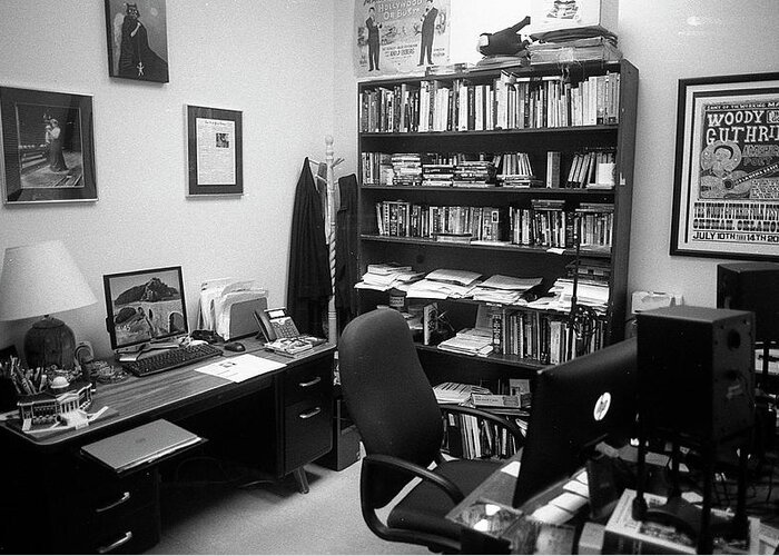 College Greeting Card featuring the photograph Portrait of a Film/TV Professor's Office by Jeremy Butler