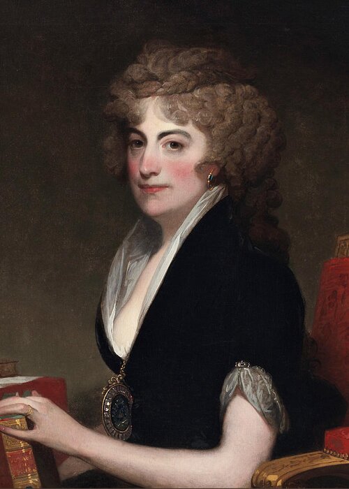 Gilbert Stuart Greeting Card featuring the painting Portrait of Anne Willing Bingham by Gilbert Stuart