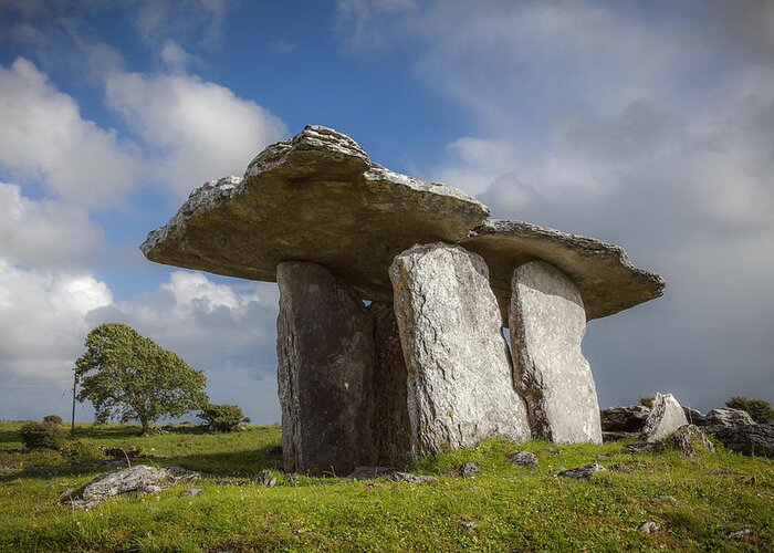 Ireland Greeting Card featuring the photograph Poulnabrone Sunshine by Sublime Ireland