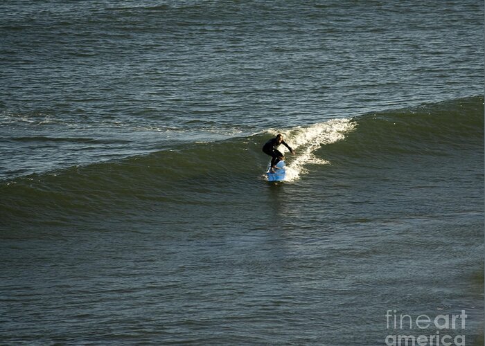 Landscape Greeting Card featuring the photograph pr 215 - Ride The Wave II by Chris Berry