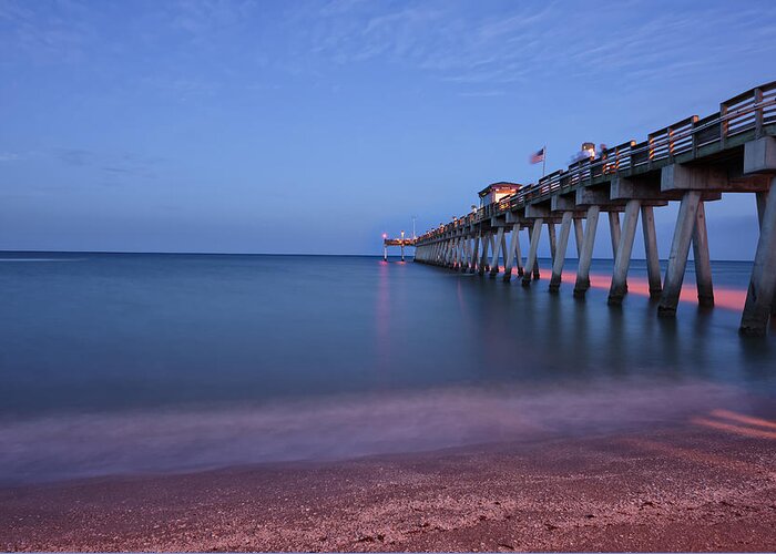Art Greeting Card featuring the photograph Pre Dawn in Venice, Florida by Jon Glaser