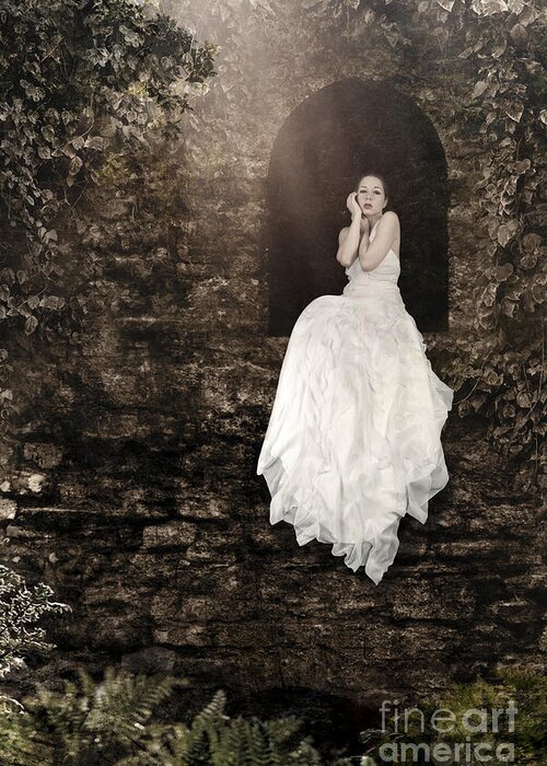 Princess Greeting Card featuring the photograph Princess in the tower by Clayton Bastiani