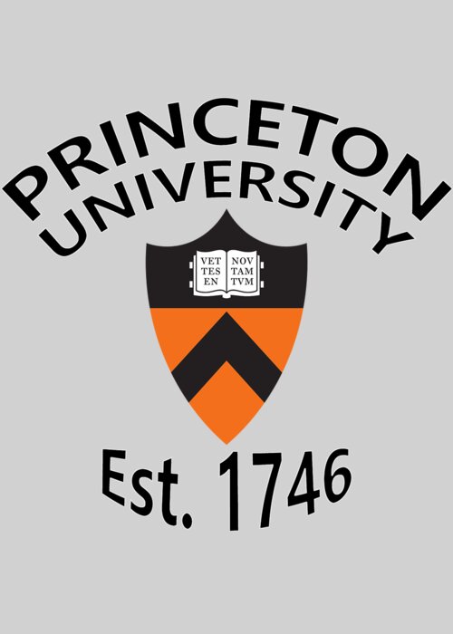 Princeton University Greeting Card featuring the digital art Princeton University Est 1746 by Movie Poster Prints