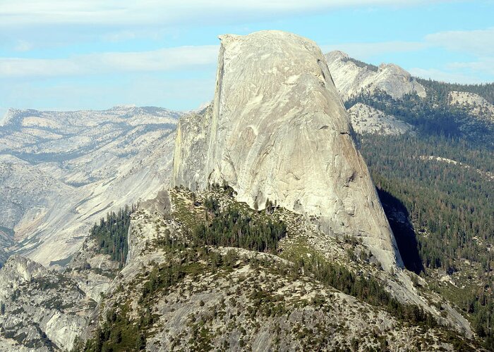 Half Dome Greeting Card featuring the photograph Profile Of Half Dome by Eric Forster