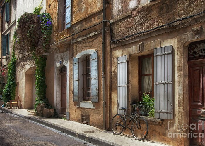 Provence Greeting Card featuring the photograph Provence Street Scene by Timothy Johnson