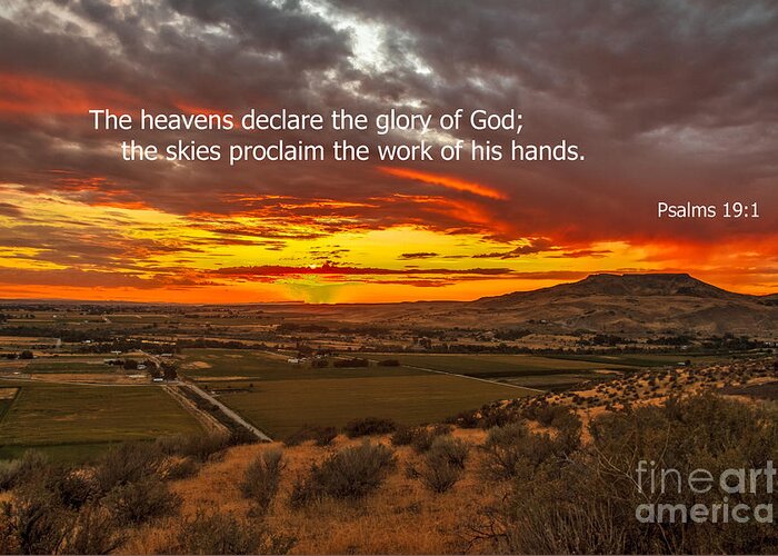 Scripture Photos Greeting Card featuring the photograph Psalms by Robert Bales