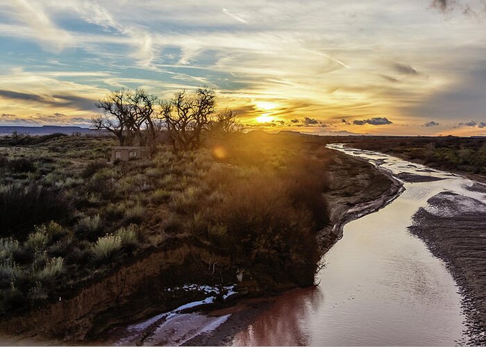 United States Greeting Card featuring the photograph Puerco river by SAURAVphoto Online Store