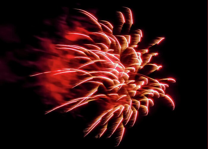 Fireworks Greeting Card featuring the photograph Pyro III by Robert Mitchell