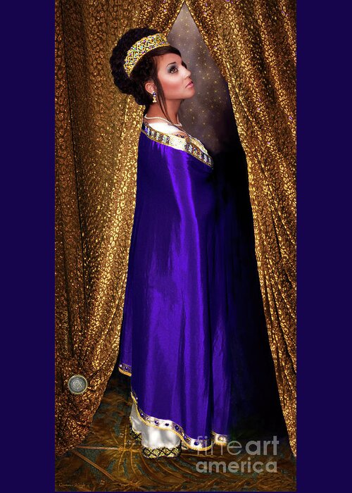 Queen Greeting Card featuring the photograph Queen Esther Behind the Veil by Constance Woods