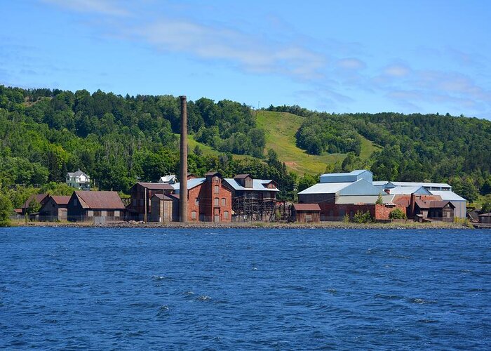 Keweenaw Greeting Card featuring the photograph Quincy Smelting Works by Keith Stokes