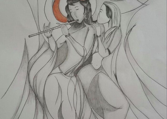 Radha Krishna Greeting Card For Sale By Pankaj Pareek