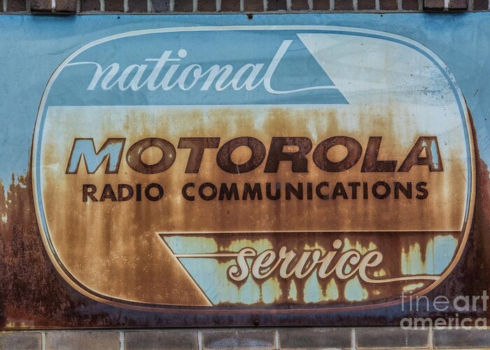Oil Greeting Card featuring the photograph Radio Communications by Pamela Williams