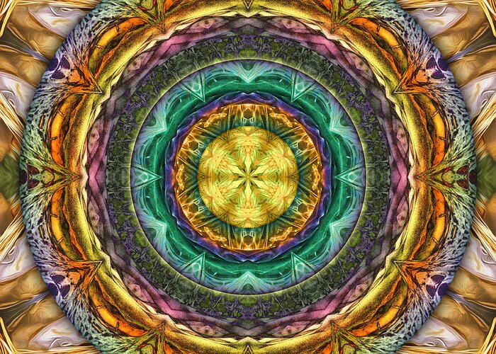 Mandalas From Trash Greeting Card featuring the digital art Ragtime Two-Step by Becky Titus