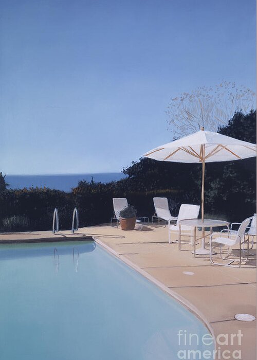 Pool Greeting Card featuring the painting Rah 2973686 by Alessandro Raho