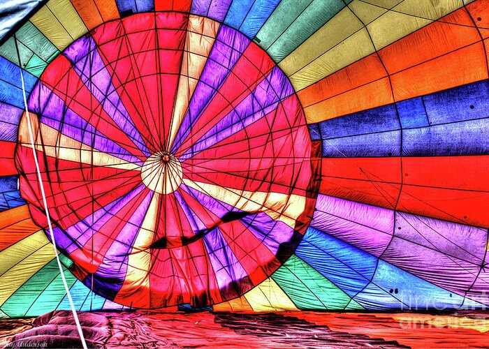 Ascension Greeting Card featuring the photograph Rainbow Balloon by Tommy Anderson