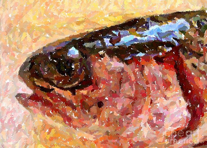 Fish Greeting Card featuring the photograph Rainbow Trout by Carol Grimes