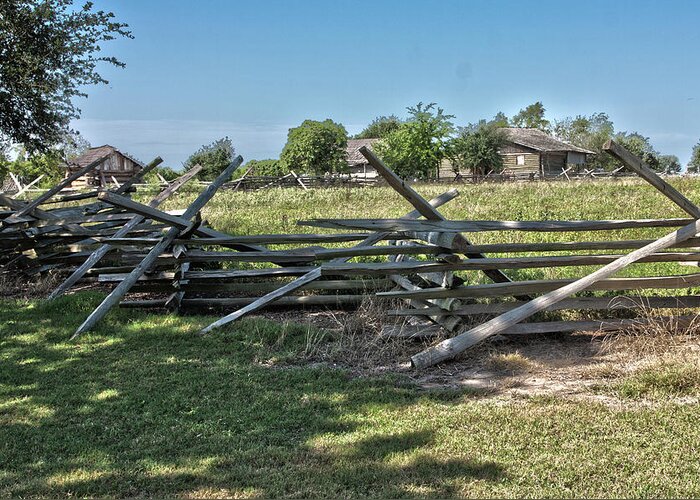 Texas Heritage Greeting Card featuring the photograph Ranch View1 by James Woody