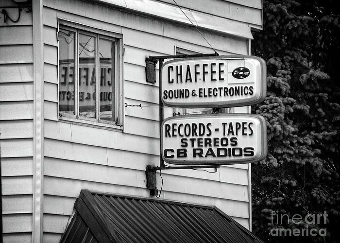 Chaffee Greeting Card featuring the photograph Records and Tapes by Lenore Locken