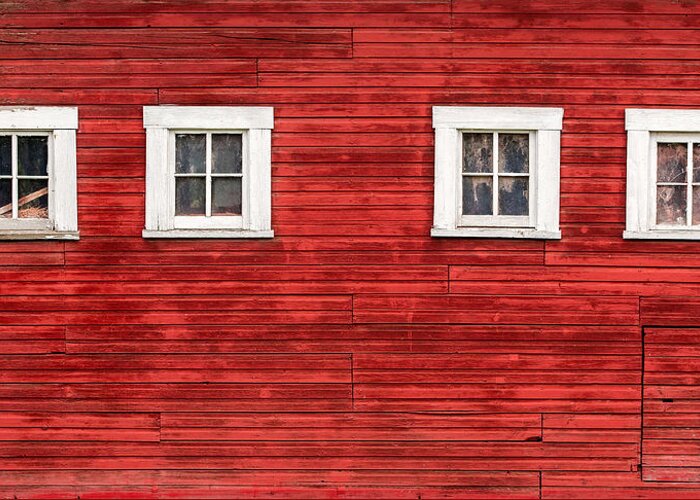 Barn Greeting Card featuring the photograph Red Barn Side by Todd Klassy