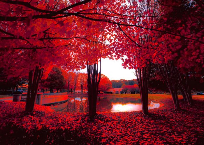 Fall Reds Greeting Card featuring the photograph Red crayon by Dennis Baswell