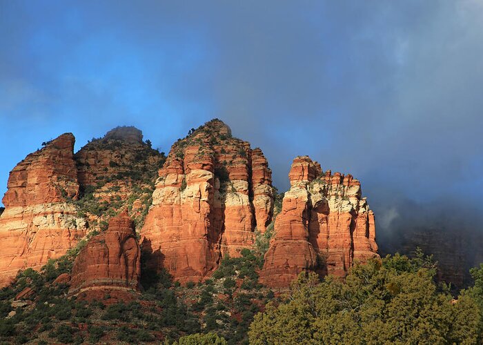 Sedona Greeting Card featuring the photograph Red Rocks of Sedona by Donna Kennedy