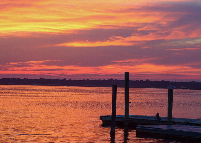 Photography Greeting Card featuring the photograph Red Sky At Night by M Three Photos