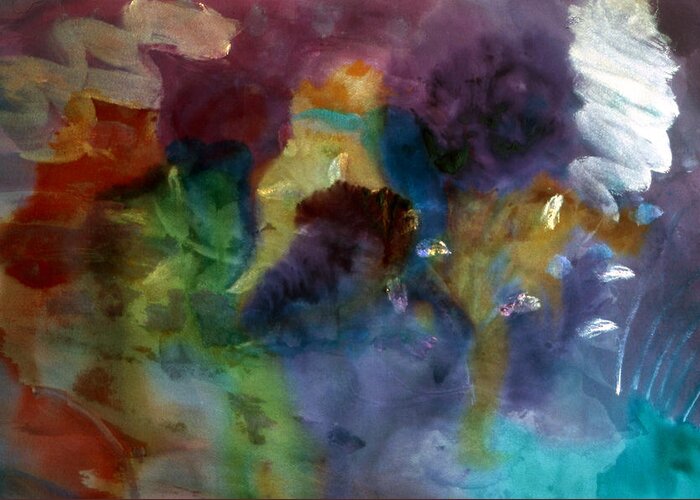 Abstract Painting Greeting Card featuring the painting Reef by Don Wright