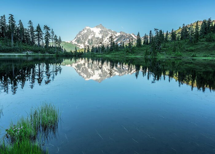 North Cascades National Park Greeting Card featuring the photograph Reflection in the Lake by Jon Glaser