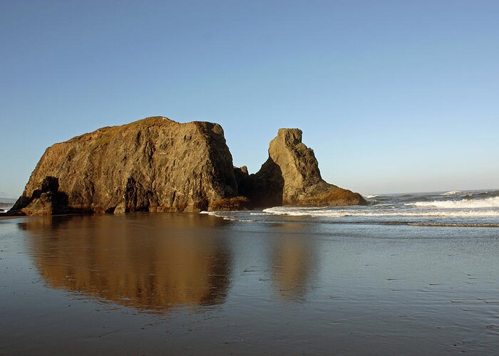 Bandon Oregon Greeting Card featuring the photograph Reflections by Kami McKeon