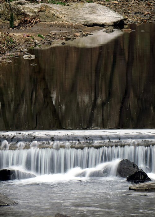 03.19.16_b Img_0234 Greeting Card featuring the photograph Reflexions and Water Fall by Dorin Adrian Berbier