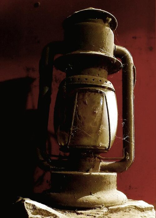 Kerosene Lamp Greeting Card featuring the photograph Retired by Danielle R T Haney