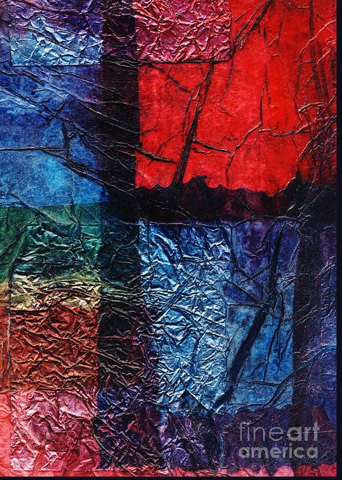 Abstract Greeting Card featuring the mixed media Rhapsody of Colors 17 by Elisabeth Witte - Printscapes