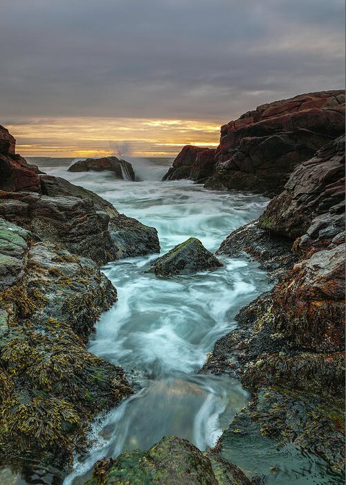 Hazard Rock Greeting Card featuring the photograph Rhode Island by Juergen Roth