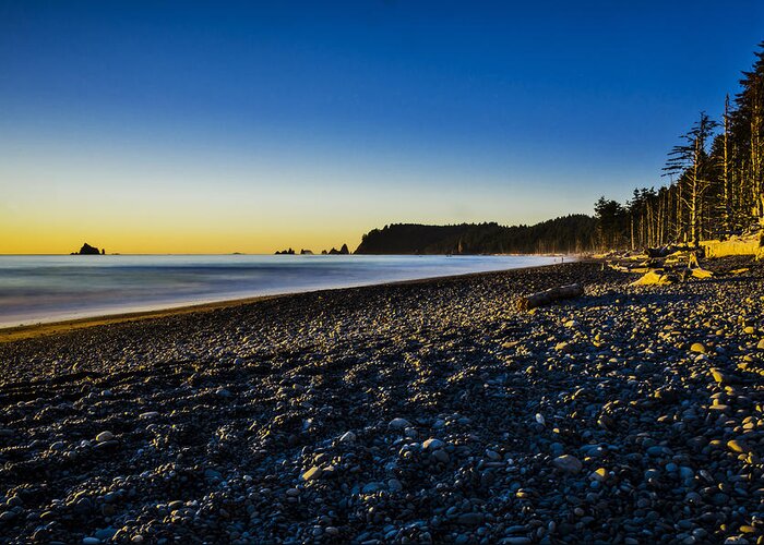Scenery Greeting Card featuring the photograph Rialto Beach Sunset by Pelo Blanco Photo