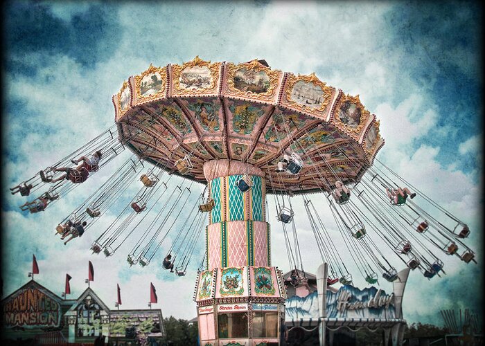 Swing Greeting Card featuring the photograph Ride the Sky by Tammy Wetzel