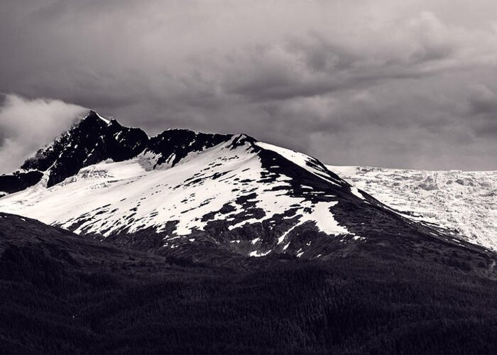 Black And White Greeting Card featuring the photograph Ridgeline by Jason Roberts