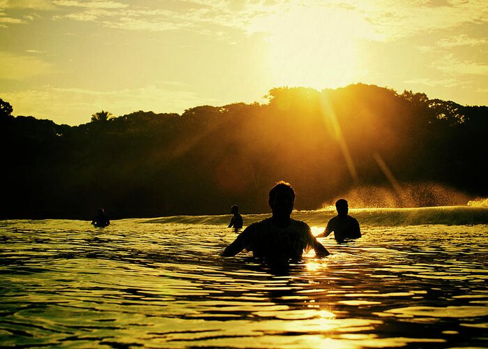 Surfing Greeting Card featuring the photograph Rise And Shine by Nik West