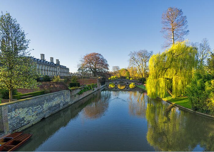 Blue Sky Greeting Card featuring the photograph River Cam by James Billings
