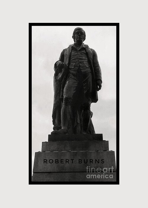 Robert Burns Greeting Card featuring the photograph Robert Burns at George Square 2 by Joan-Violet Stretch