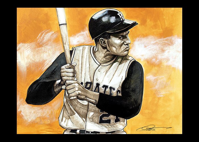 Roberto Clemente Greeting Card