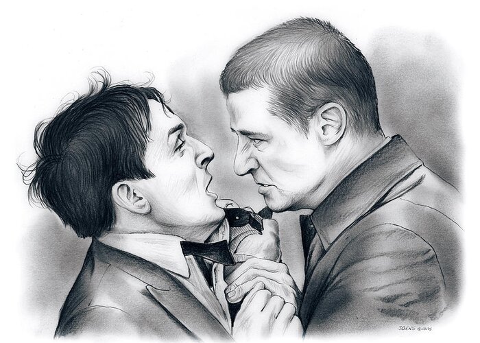 Robin Lord Taylor Greeting Card featuring the drawing Robin Lord Taylor by Greg Joens