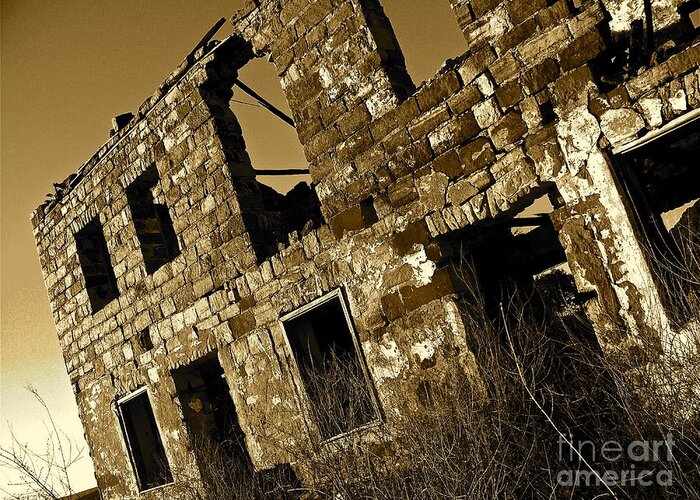 Rock House Greeting Card featuring the photograph Rock House Ruins by Chuck Taylor