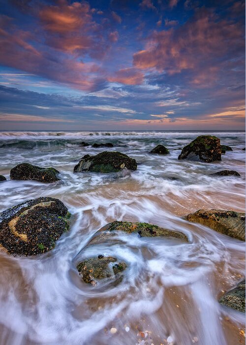 Rocks Greeting Card featuring the photograph Rocky Beach At Sandy Hook by Rick Berk